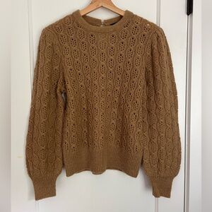J. CREW balloon sleeve wool + alpaca sweater